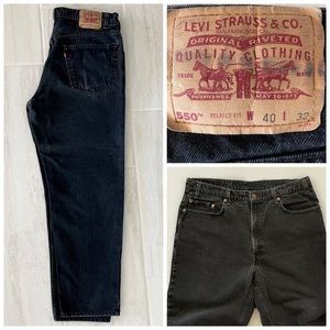 RESERVED - Men’s black Levi’s 550 Relaxed W40 L 32